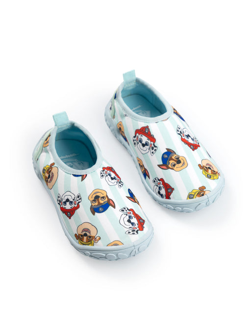 Paw Patrol Stripy Character Boys Blue Aqua Shoes