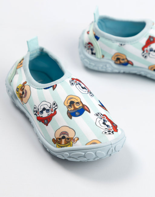 Paw Patrol Stripy Character Boys Blue Aqua Shoes