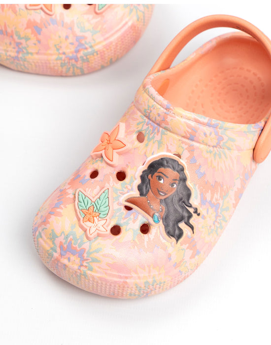 Disney Moana Girls Peach Clogs