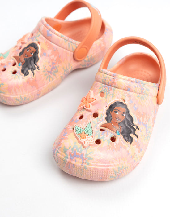 Disney Moana Girls Peach Clogs