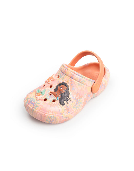 Disney Moana Girls Peach Clogs