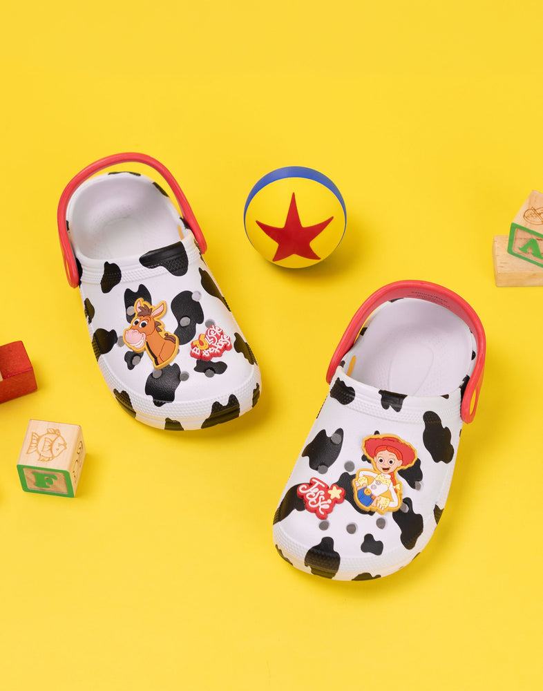 Disney Pixar Toy Story Jessie & Bullseye Girls Black & White Clogs
