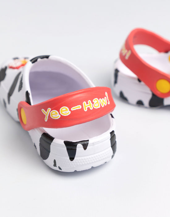 Disney Toy Story Jessie & Bullseye Girls Black & White Clogs