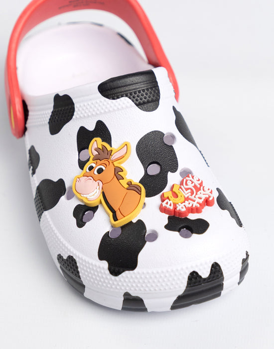 Disney Toy Story Jessie & Bullseye Girls Black & White Clogs