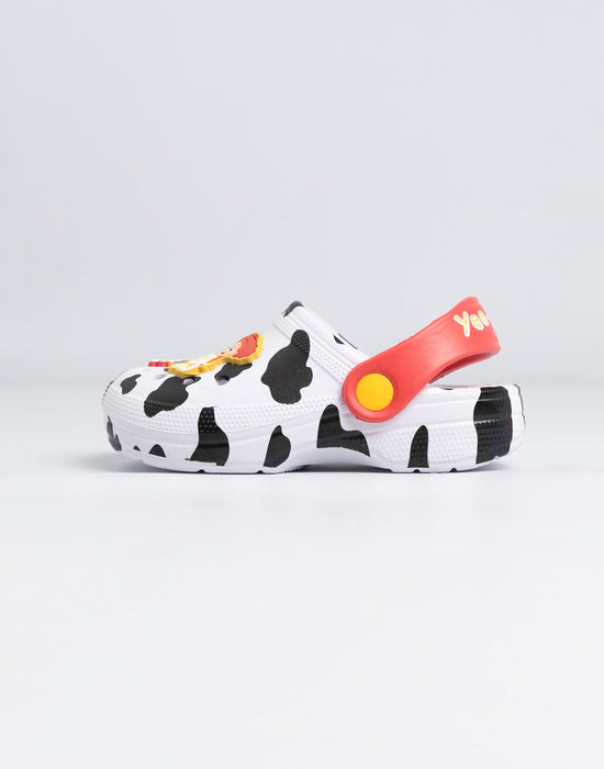 Disney Toy Story Jessie & Bullseye Girls Black & White Clogs