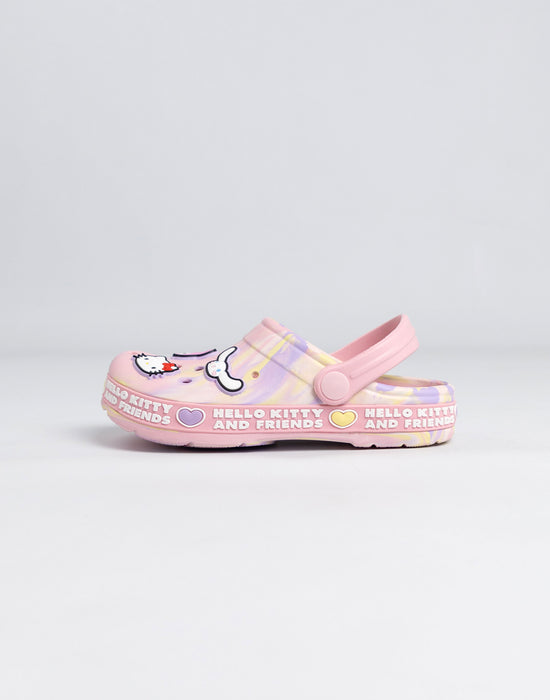 Hello Kitty Multi Character Girls Pink Clogs