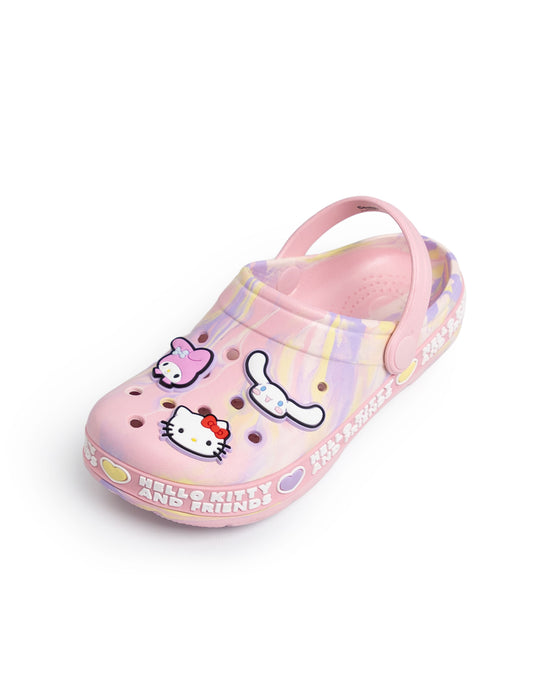 Hello Kitty Multi Character Girls Pink Clogs