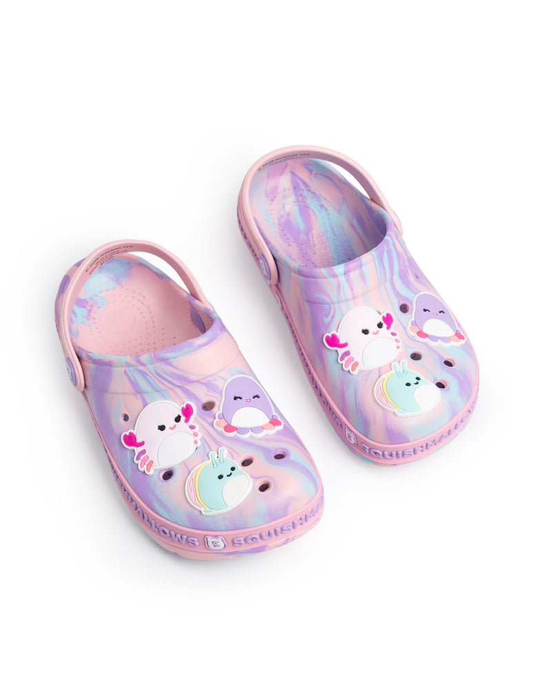 Squishmallows Multi Character Girls Pink Clogs