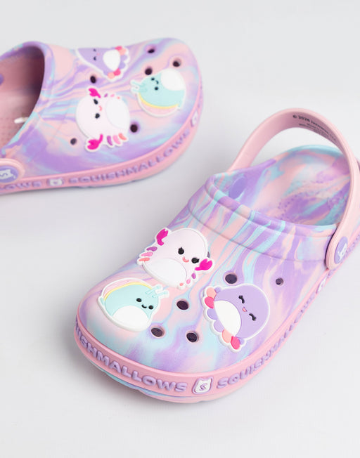 Squishmallows Multi Character Girls Pink Clogs