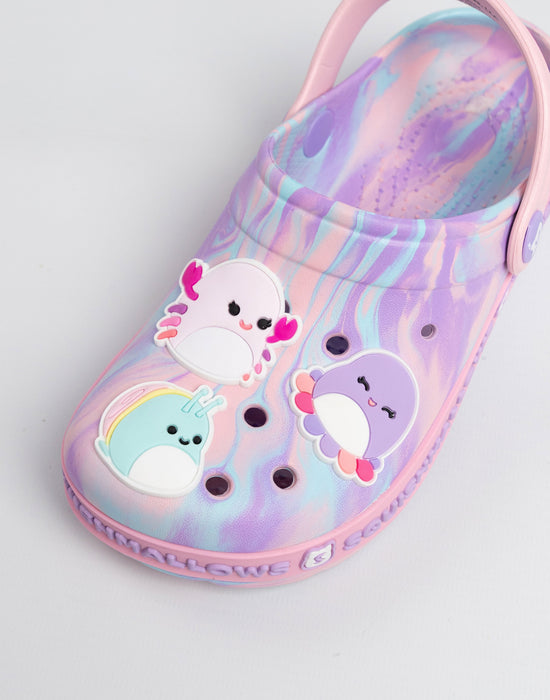 Squishmallows Multi Character Girls Pink Clogs