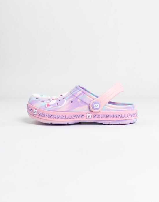 Squishmallows Multi Character Girls Pink Clogs