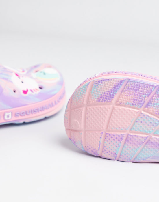 Squishmallows Multi Character Girls Pink Clogs