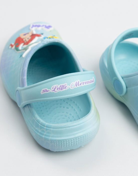 Disney The Little Mermaid Ariel Girls Blue Clogs