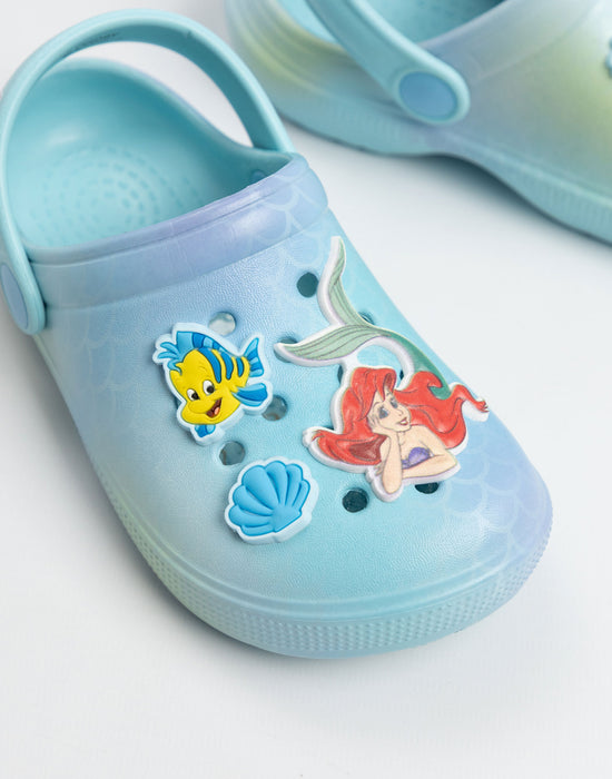 Disney The Little Mermaid Ariel Girls Blue Clogs