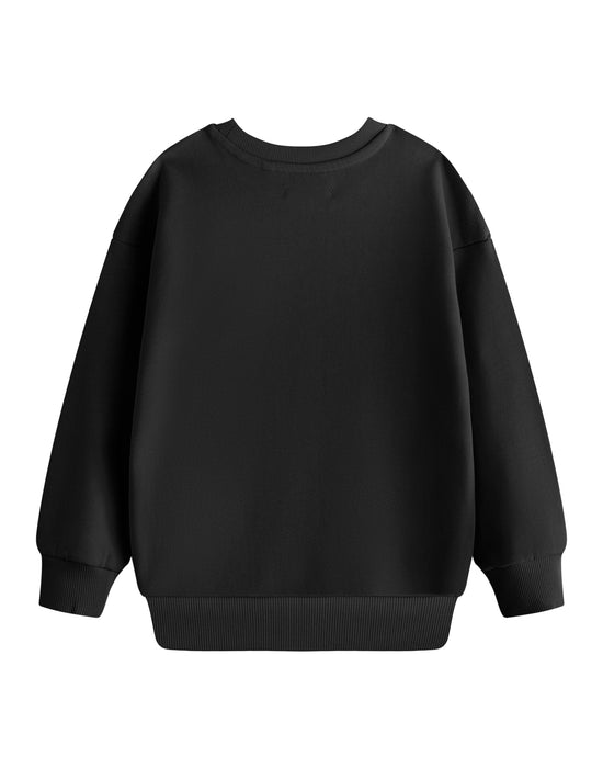 Show Me The Merch Rainbow Yugo Unisex Kids Black Sweatshirt