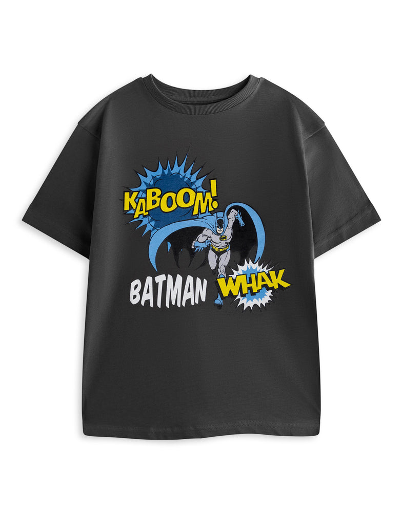DC Comics Kaboom! Unisex Kids Grey Short Sleeved T-Shirt