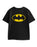 DC Comics Batman Logo Unisex Kids Black Short Sleeved T-Shirt