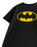 DC Comics Batman Logo Unisex Kids Black Short Sleeved T-Shirt
