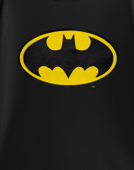DC Comics Batman Logo Unisex Kids Black Short Sleeved T-Shirt