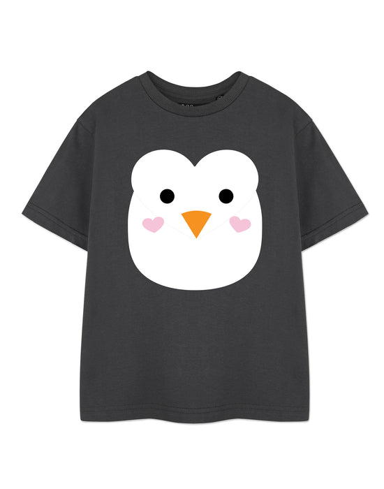 Penguin Unisex Grey Short Sleeved T-Shirt
