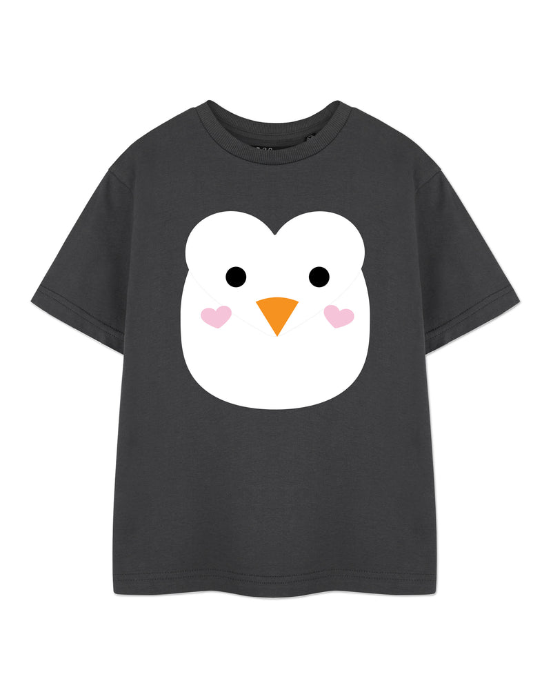 Penguin Unisex Grey Short Sleeved T-Shirt