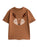 Cute Reindeer Unisex Brown Short Sleeved T-Shirt