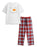 Snowman Unisex Kids White Short Sleeve Long Leg Pyjama Set