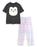 Penguin Unisex Kids Black Short Sleeve Long Leg Pyjama Set