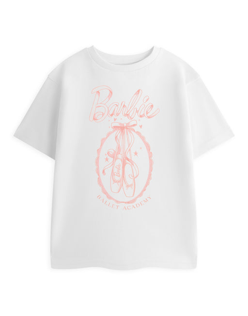 Barbie Ballet Co Girls White Short Sleeved T-Shirt