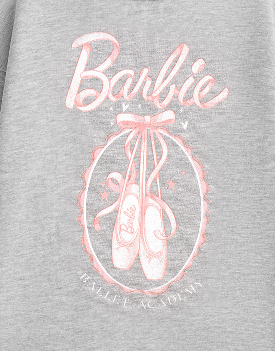 Barbie Ballet Academy Girls Grey Sweatshirt