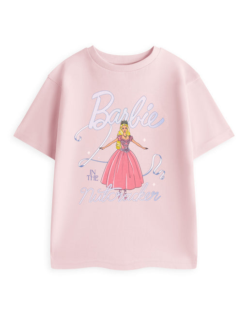 Barbie Nutcracker Girls Pink Short Sleeved T-Shirt