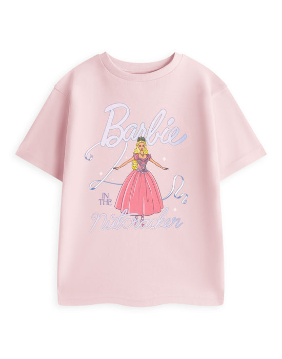 Barbie Nutcracker Girls Pink Short Sleeved T-Shirt