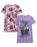 Monster High Heart Webs Girls Pink Multi-Pack of 2 Short Sleeve Nightdress
