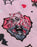 Monster High Heart Webs Girls Pink Multi-Pack of 2 Short Sleeve Nightdress