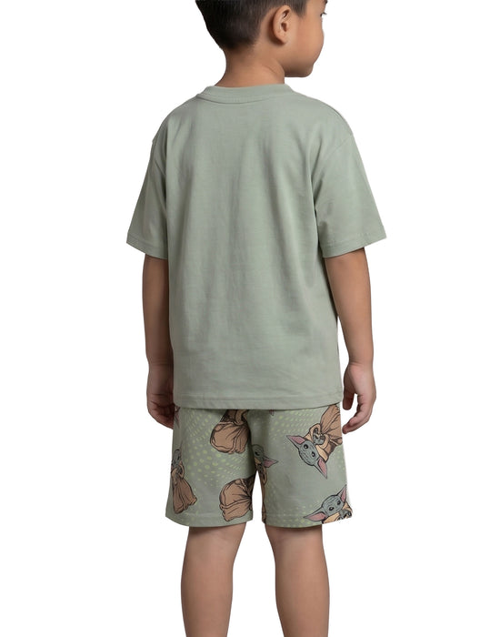 Star Wars The Mandalorian Grogu Boys Multicoloured Multi-Pack of 2 Short Sleeve Short Leg Pyjama Set