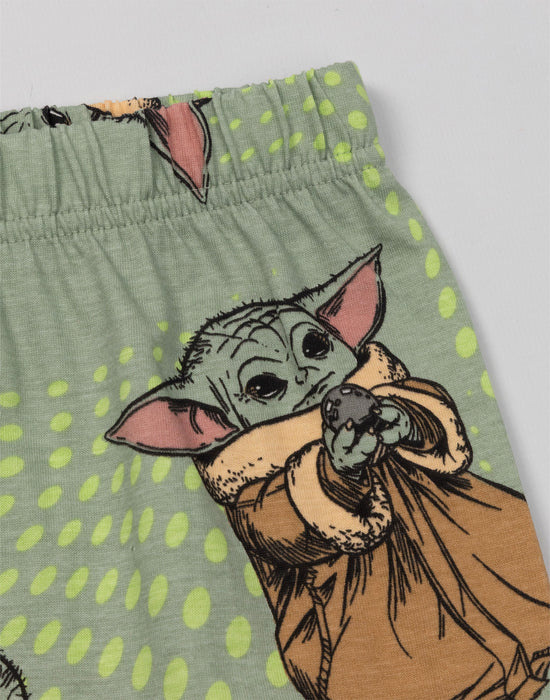 Star Wars The Mandalorian Grogu Boys Multicoloured Multi-Pack of 2 Short Sleeve Short Leg Pyjama Set