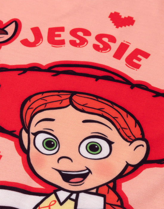 Disney Toy Story Jessie & Bullseye Girls Pink Multi-Pack of 2 Short Sleeve Nightdress