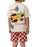 Disney Toy Story Pizza Planet Boys Beige T-Shirt and Shorts Set