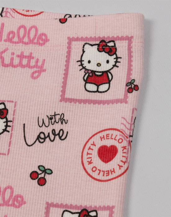 Hello Kitty With Love Girls Grey T-Shirt and Shorts Set