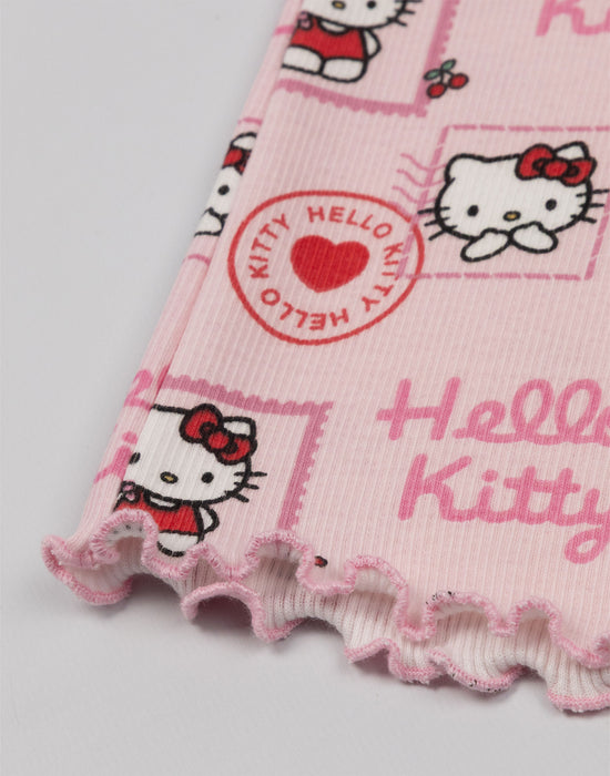 Hello Kitty With Love Girls Grey T-Shirt and Shorts Set
