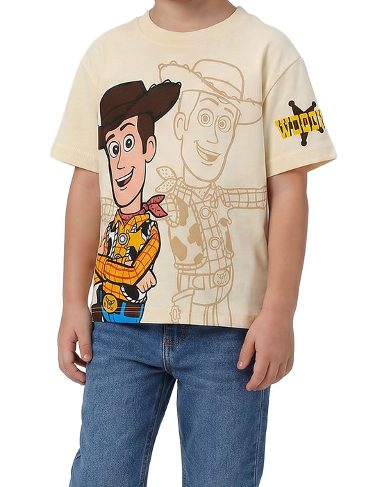 Disney Toy Story Woody, Buzz And Rex Boys Multicoloured Multi-Pack of 3 Short-Sleeved T-Shirts