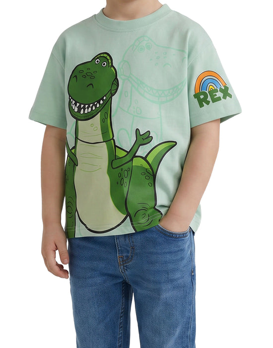 Disney Toy Story Woody, Buzz And Rex Boys Multicoloured Multi-Pack of 3 Short-Sleeved T-Shirts