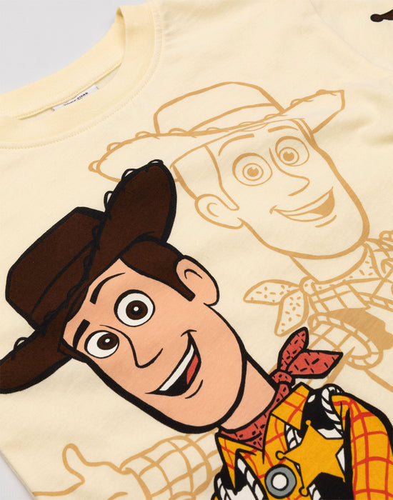 Disney Toy Story Woody, Buzz And Rex Boys Multicoloured Multi-Pack of 3 Short-Sleeved T-Shirts