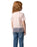 Hello Kitty Cowgirl Girls Pink Fringe Short Sleeved T-Shirt