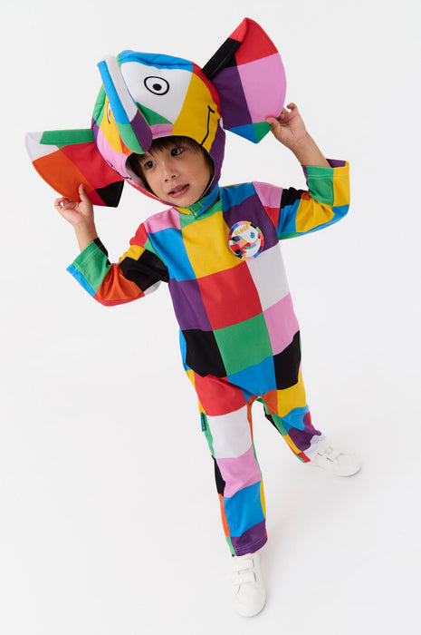 Elmer 3D Headpiece Unisex Kids Multicoloured