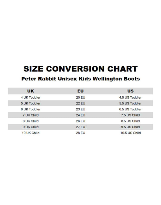 Peter Rabbit Multi Character Unisex Kids Blue Wellington Boots without Handles