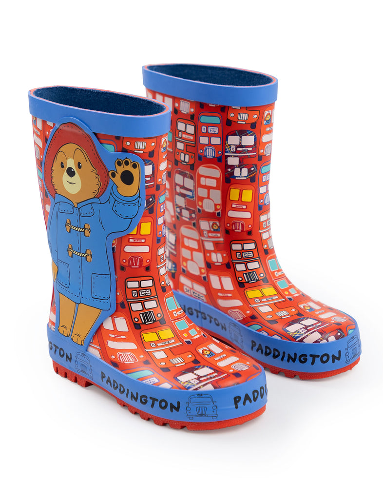 Paddington Bear Character Unisex Kids Multicoloured Wellington Boots without Handles