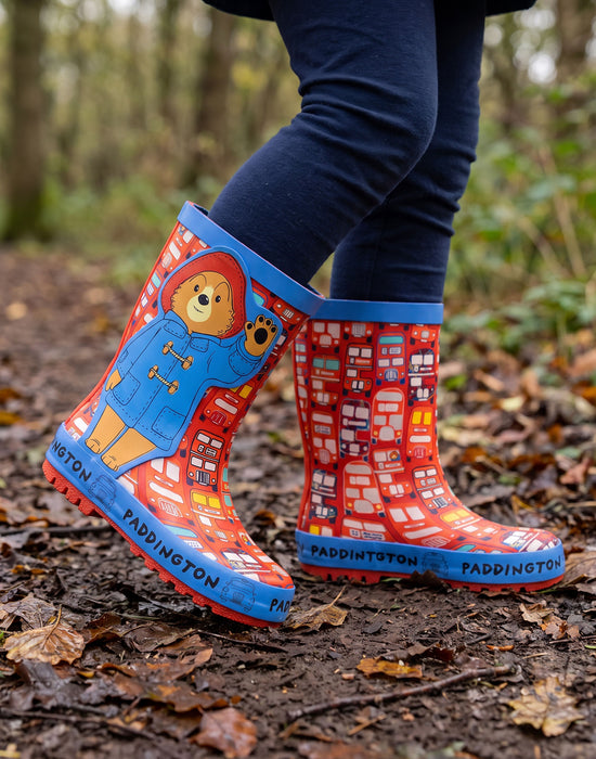 Paddington Bear Character Unisex Kids Multicoloured Wellington Boots without Handles
