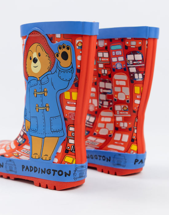 Paddington Bear Character Unisex Kids Multicoloured Wellington Boots without Handles