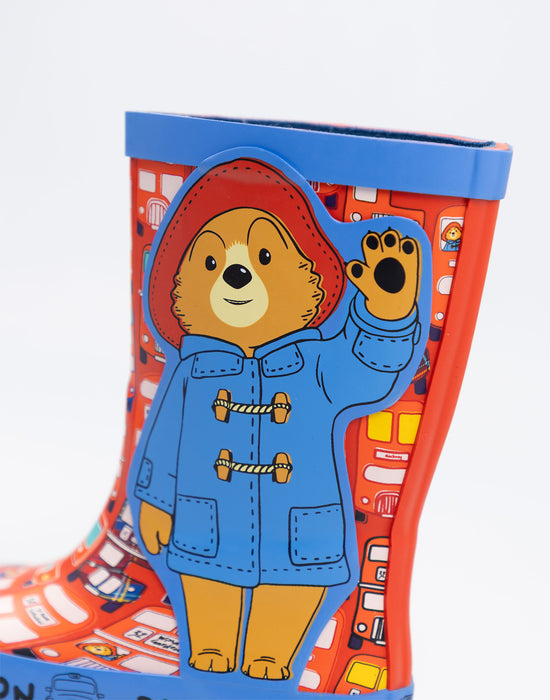Paddington Bear Character Unisex Kids Multicoloured Wellington Boots without Handles